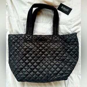 MZ WALLACE BLACK METRO TOTE DELUXE BAG
